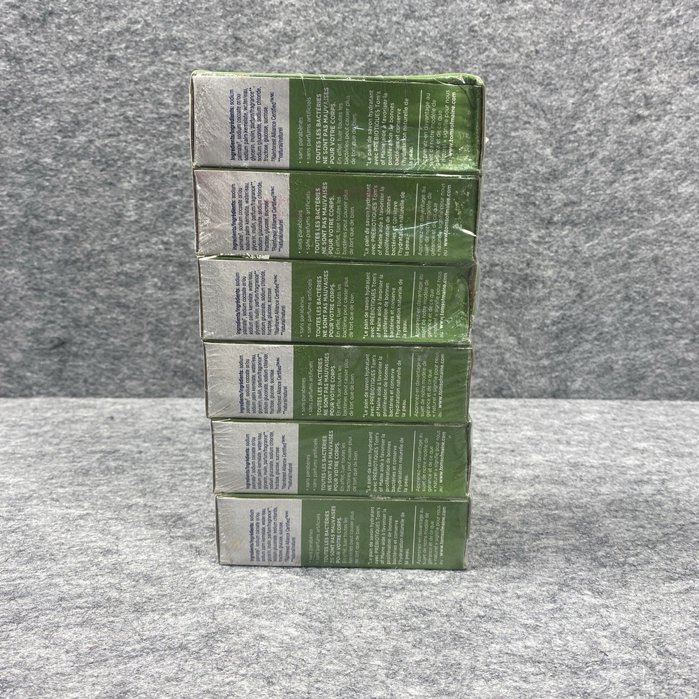 5 Tom's of Maine Prebiotic Bar Soap, FRESH APPLE, 5 oz Discontinued, READ - Picture 5 of 7